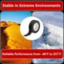 SWRT Wire Harness Tape, 3/4 Inch 40 Feet, 16 Packs (640 Feet Total), Self-Adhesive Black Cloth Electrical Tape for Automotive Use, Fabric Tape Wire Wrap, High Temperature Resistance.
