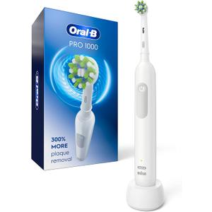 OralB Pro 1000 Rechargeable Electric Toothbrush, White