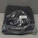 Honeydak Ribbed Rabbit Fur Stuffed Animal Storage Bean Bag Chair Cover (No Filler) Comfy Bean Bag Cover Without Filling or Home Bedroom Decor Organizing Plush Doll Textile Holder (Black,L)