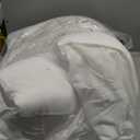 Cloud-Like Twin Mattress Topper - 100% Cotton Top Mattress Pad for Back Pain Relief - Breathable & Naturally Cooling for Hot Sleepers, White