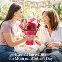 Emibele Flowers for Delivery Prime, Preserved Flowers Bouquets, Eternal Red Roses Last 3 to 5 Years, Birthday Anniversary Graduation Valentines Mother's Day Flower Gifts for Women Her Wife Mom Grandma