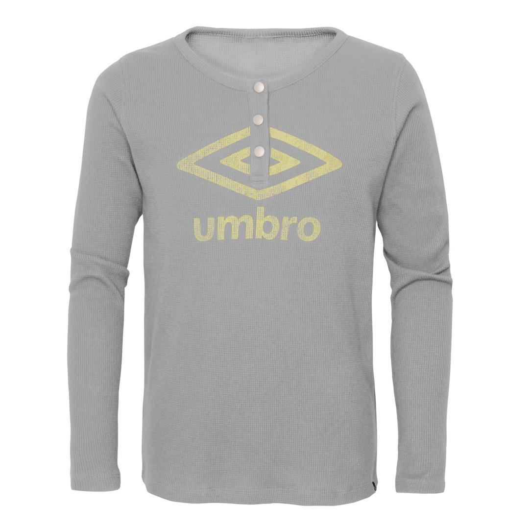 Umbro Girls Thermal Henley, London Fog, X-Small (6)