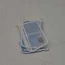 4PCS Refrigerator Door Organizer Set, Fridge Hanging Mesh Bag for Kitchen Storage Bag, Household Sundries Sorting Bag Used to Refrigerator Side Door, Only for Small Objects Containers (Blue+White(4pcs))