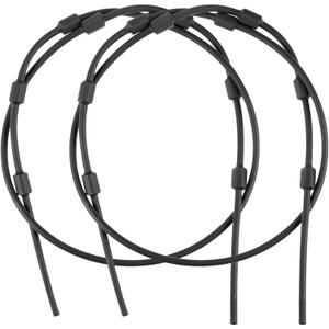 skiguard Treestands Pair of Replacement Cables for Climbing Treestands, Replacement Tree Stand Cables, Durable Steal 65" Treestand Replacement Cables, Hunting Tree Stand Accessories, Black