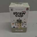GROSMIMI Flip Top Spill Proof Sippy Cup, PPSU, BPA Free, 10 oz, Stage 2 Straw for Toddlers (Dinosaur)