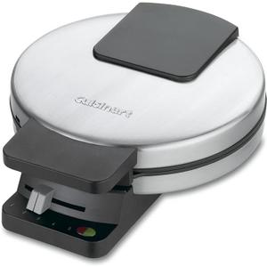 Cuisinart Waffle Maker, 1250W Round Classic Waffle Iron, 5Setting Adjustable Browning Control, WMRCANAS, Brushed Stainless