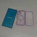 Diaclara Magnetic Designed for 17 Case Full Body Bumper,[Compatible with MagSafe] Military Drop Proof Cover with Built-in Touch Sensitive Anti-Scratch Screen Protector Purple