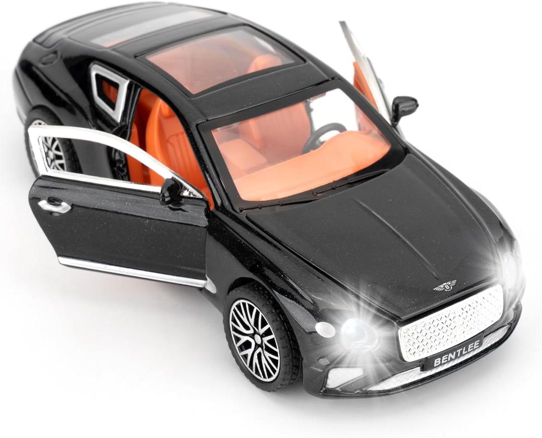 1:32 for Diecasting Alloy Car Model Bentley Continental GT Toy Car, Pull Back Vehicles Toy Car for Toddlers Kids Boys Girls Gift Black