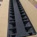 VEVOR Cable Protector Ramp, 5 Packs 2 Channels Speed Bump, Rubber Modular Humps Rated 11000 LBS Load Capacity, Protective Wire Cord Ramp Driveway Rubber Traffic Speed Bumps Cable Protector