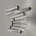 25 Packs 10ml Plastic Syringe, Luer Slip Tip with Cover Cap, Syringes for Liquid Jello Shots, Measuring, Watering, Refilling, Feeding