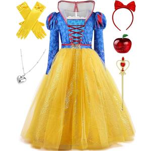 GFTYBCST Princess Dress Up for Girls, Halloween Costume Cosplay Birthday Party Outfits for Kids 315 Years (89 Years)