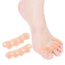2Pcs Toe Spacers for Women and Men, Toe Separators for Pedicure, Bunion Corrector, Hammer Toe Straightener, Plantar Fasciitis, Toe Spreaders for Foot Pain Relief and Foot Health.