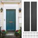 uxcell 1pc Door Kick Plate, 6 x 30 Inches Aluminum Kick Plate Door Plate, 1.5mm (1/16 Inch) Thickness, for Exterior Front Door or Back Door, Black