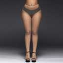 Fishnet Stockings for Women Sparkly Rhinestone Fishnet Tights Glitter Fish Nets (Medium-X-Large, Nude-mini Grid)