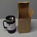 KXIAOCHEN 20oz Insulated Coffee Mug with Lid, Stainless Steel Coffee Cup, Double Wall Vacuum Coffee Tumbler with Handle, Premium Thermal Travel Coffee Mug (Black) (1 Count (Pack of 1))