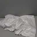 10ft x 10ft White Backdrop Curtains for Parties, Fabric Satin Background Curtain with Rod Pockets for Weddings, Birthday, Baby Shower, Photography, Graduation Party Backdrop Drapes, 2 Panels