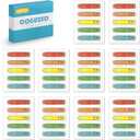 CoguZed 1000 Pcs Sign Here Tabs Arrow Flags Set - Sticky Index Markers for Notary Documents, Contracts & Books, Multi-Colored
