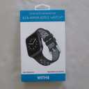 WITHit Designer Band Compatible with Apple Watch (Black - Elastic Woven Nylon, 42mm (Series 10) & 38/40/41mm)
