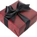 2 x 50 Yards 1 1/2 Inch Black Satin Ribbon, Single Face Polyester Solid Color Craft Fabric Ribbon for Handmade Roses, Gift Wrapping, Bouquets, Wedding, Christmas, and Party Decoration