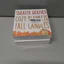 2 x Fall Home Decor, Autumn Wooden Sign Decor Desk Sign Sweater Weather Wooden Block Sign Rustic Home Shelf Wall Decoration