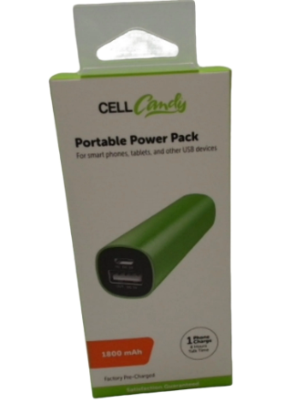 CELLCandy Portable Power Pack 1800 mAh