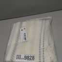 decorUhome Decorative Boho Throw Pillow Cover 20x20, Accent Neutral Textured Tufted Pillow Cover Striped for Couch Bed Sofa, Beige and Cream White, Pack of 1