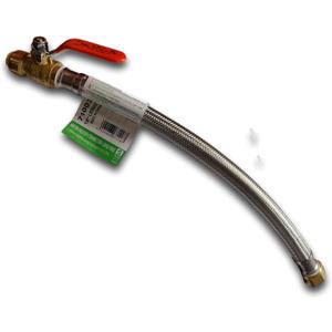 XFITTING 3/4 FIP x 1/2 inch Push Fit Valve Flexible Water Heater Hose, 18 Inch, 3-5-1=1, 1 Piece