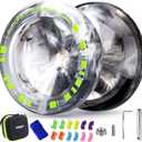 MAGICYOYO K3 Aurora-p Yoyo for Kids 8-12, Responsive Yo-yo for Beginner, Professional Trick Yo Yo with Extra Unresponsive Bearing for Adults, 12 Yoyos Stings, Bearing Removal Tool ,Case (Black White)