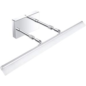 Aipsun 24 inch Dimmable LED Vanity Lights Adjustable Bathroom Light Fixtures Over Mirror Chrome Modern Vanity Lighting(White Light)