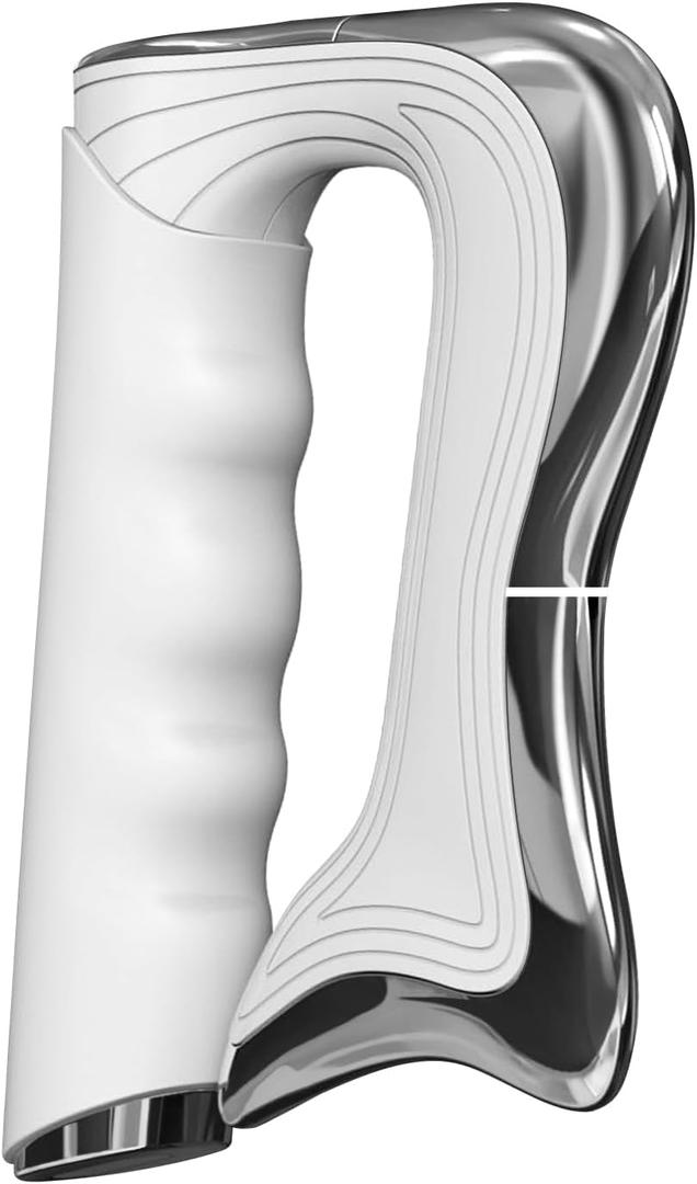 Electric Fascia Knife, Muscle Pain Relief Massager Tool, Muscle Scraper Set, Relaxation Fascia Tissue Massage for Portable, 3 Levels of Regulation, Ideal Gifts for All Occasions (White)