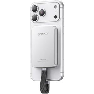 ORICO 480GB Magnetic External SSD, Aluminum Alloy, Up to 460MB/s, External Solid State Drive, Expand Storage for iPhone 17 Pro Max, Compatible w/MagSafe, USB-C Smartphones - K5MINI Silver