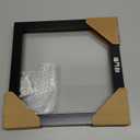 KAIU Vinyl Record Frame  Solid Wood Album Frames for Vinyl Records Accessories Gifts to Mount on Wall, 13.8 x 13.6 x 2 Inch Display Cover with Clear Acrylic  BLACK