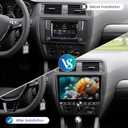 4+64G Android 15 Car Stereo with Wireless Carplay & Android Auto - 10 Inch Touchscreen Radio with EQ/DSP/5G WiFi/GPS Navigation/SWC + AHD Rear Camera