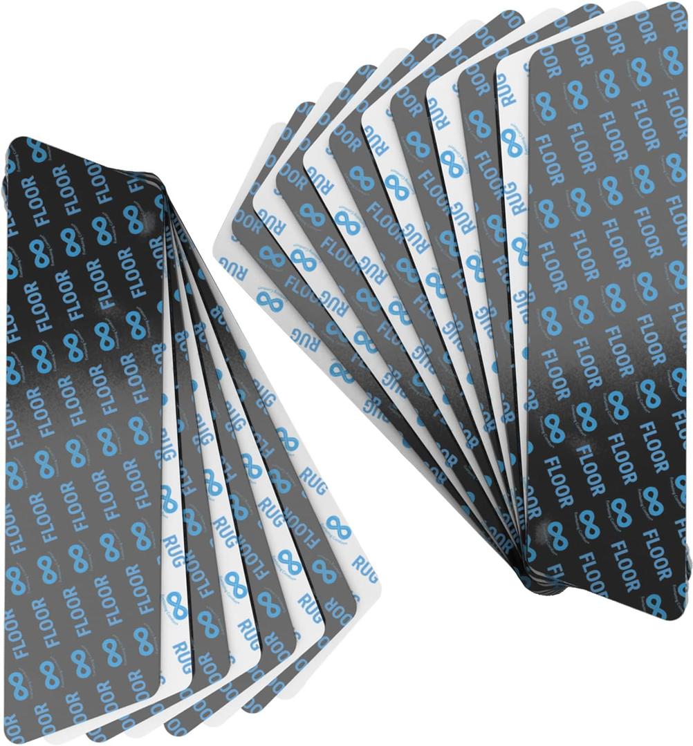 12 PCS Rug Gripper & 8 PCS Rug Gripper  Prevent Curling and Sliding on Hardwood, Tile, and Carpeted Floors