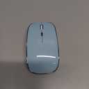 Wireless Mouse Chargeable Portable Silent USB and Type-C Dual Mode Wireless Mouse 3 Adjustable DPI for Laptop, Mac, Mac, Android, PC (Q23S Black) (Blue)