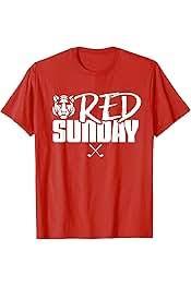 Tiger Red Sunday Golf TShirt S