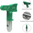 310 Fine Finish Low-Pressure Airless Spray Tip, Pattern Size 6 in to 8 in, Thread Size 7/8 in for Airless Paint Spray Guns Green (Green)