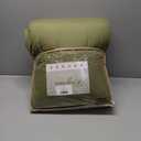 ROSGONIA Oversized King Comforter Olive Green, 3pcs(1 Comforter & 2 Pillowcases) Lightweight Oversized King Size Comforter Sets Bedding Blanket Quilts