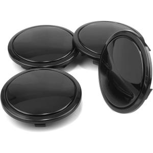 69mm(2.72in)/ 55.6mm(2.19 in) Wheel Hub Center Caps Black a Set of 4pcs for #4B0 601 170 A #A3 A4 A5 A6 A7 Q3 S5 S6 S7 S8