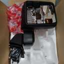 Driver Left Side Door Towing Mirror Power Heated with BLIS(Blind Spot Light) Glass Puddle and Signal Light Textured Black Cover Manual Folding and Telescope for 19-25 Chevrolet Silverado 1500