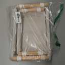 Storage Basket Wicker Baskets for Organizing with Handle Decorative Storage Bins for Countertop Toilet Paper Storage Basket for Toilet Tank Top Small Baskets Set (Set of 2,White)