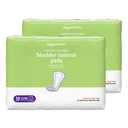 Amazon Basics Incontinence Pads for Women, Postpartum, Bladder Management, Overnight Absorbency, Unscented, with Odor Management, 60 Count (2 Packs of 30)
