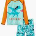 UMELOK Boys' Rash Guard Swim Set, 4 T