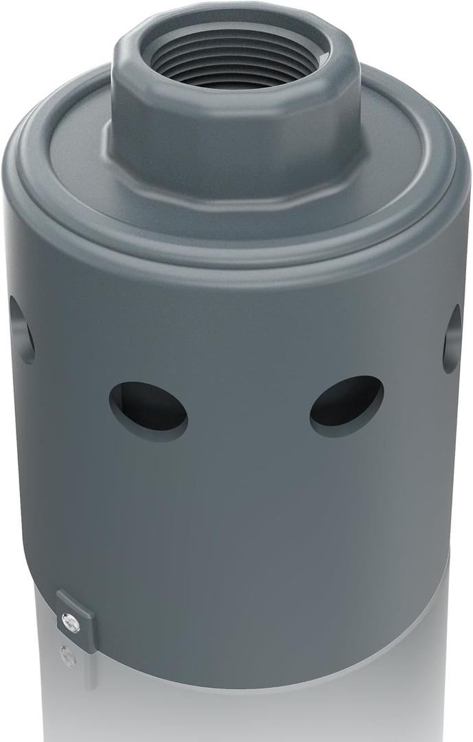 Float Valve for Water Tank Designed for Water Level Control, Auto Filling & Shut Off, Durable Nylon Resin Water Troughs Float Valve for Livestock Tank, Swimming Pool, Fish Pond etc Grey 1pc
