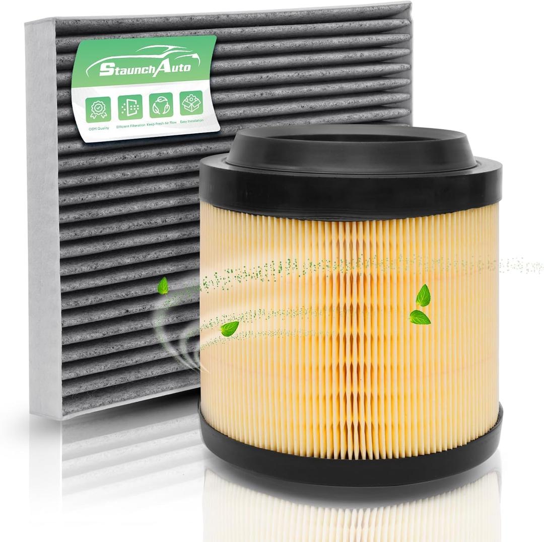 Engine & Cabin Air Filter for Ford Bronco 2021-2025 2026 2.3L 2.7L Air filter for Car Replacement for CF12772 MB3G-9601AA Automotive Accessories-2 Pack