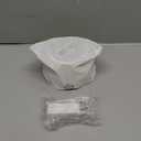 Drixo Ultrasonic Retainer Cleaner Machine, IPX6 Waterproof Dental Cleaning Pod, 3 Modes Denture Cleaner for Night Guard Mouth Guard Braces, 45kHz Denture Dome with UV Light, 200ML Tank, Arctic White