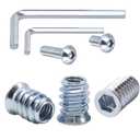 160 Sets of 1/4-20 x 10mm, 15mm, 20mm, 25mm Furniture Nuts, Threaded Wood Inserts, Bolts, Fasteners, connectors, Hexagonal Drive Screws and Nuts kit (160 Screws and 160 Nuts)