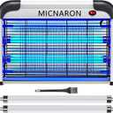 Fly Trap Indoor Bug Zapper, 2800V Powerful Flying Insect Mosquito Killer w/ 20W Blue Light Attract, Plug-in Pest Control Machine for Moth, Fruit Fly, Fungus Gnat, Garage Bug Catcher (2800V Original Version)