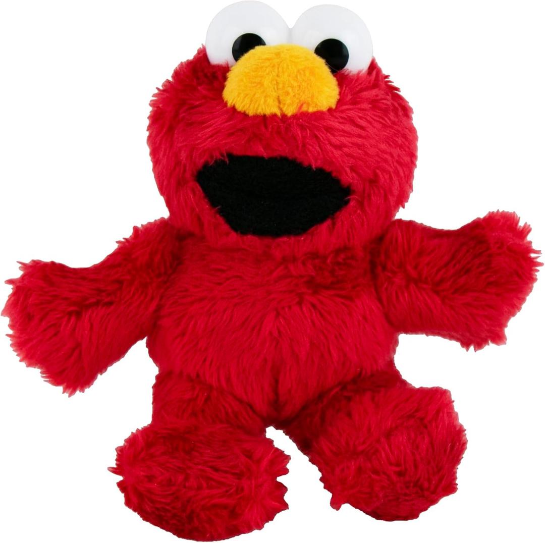 World Smallest Tickle Me Elmo Plush Toy (1 pc.)  Pocket-Size Giggling Elmo with Keychain Clip  Perfect for Travel, Gifts & Stocking Stuffers