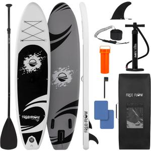 SereneLife Inflatable Stand Up Paddle Board with Premium SUP Accessories Wide Stable Design with Non-Slip EVA Deck Pad for Adults and Youth of All Skill Levels (Black and Gray) SereneLife Inflatable Stand Up Paddle Board with Premium SUP Accessories Wide Stable Design with Non-Slip EVA Deck Pad for Adults and Youth of All Skill Levels (Black and Gray)